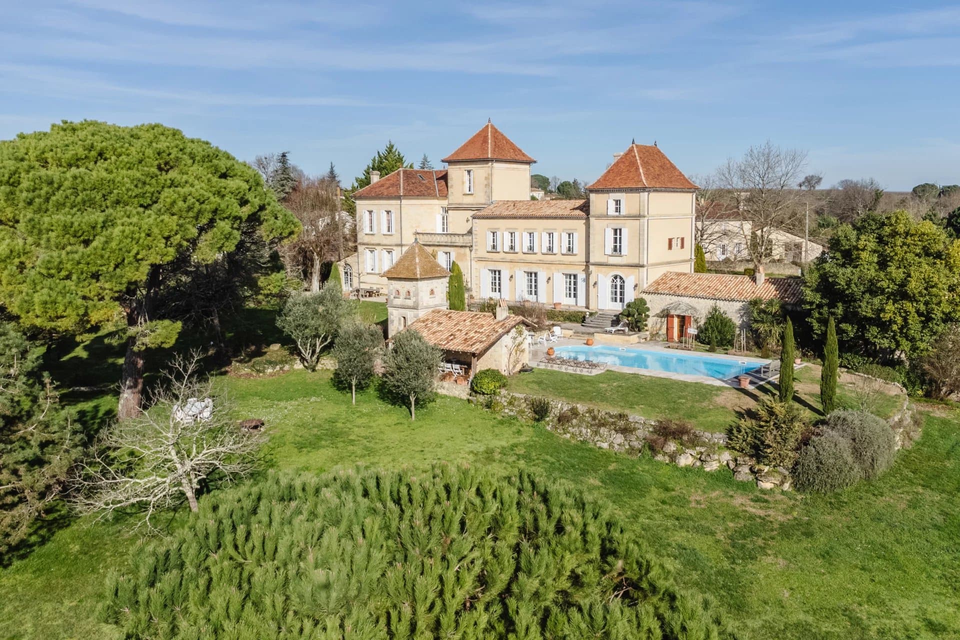 Proche de St Emilion - Chateau avec vues panoramiques