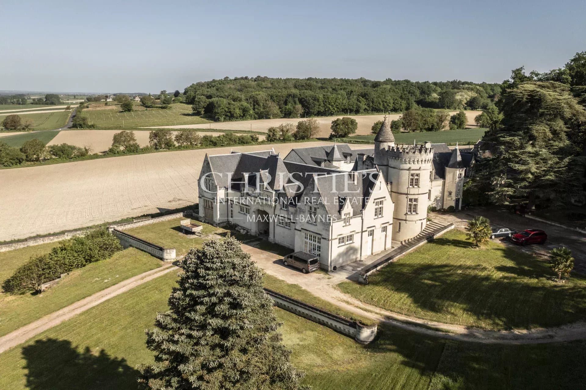 Exceptional Loire Valley Wine Estate with Grand Château, Impressive Chai, and 15 Hectares of AOC Saumur Vines