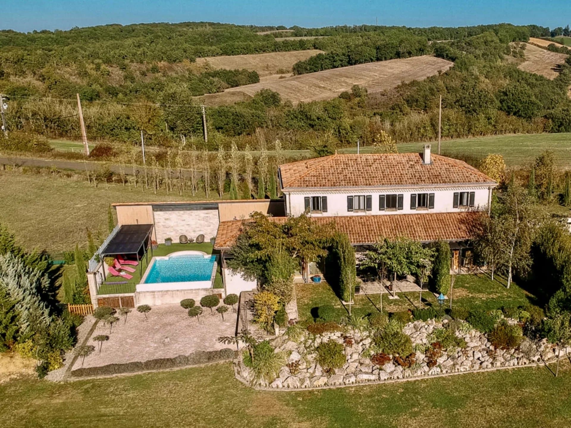 A vendre fabuleuse maison de campagne avec vue imprenable à 20 minutes de Marciac