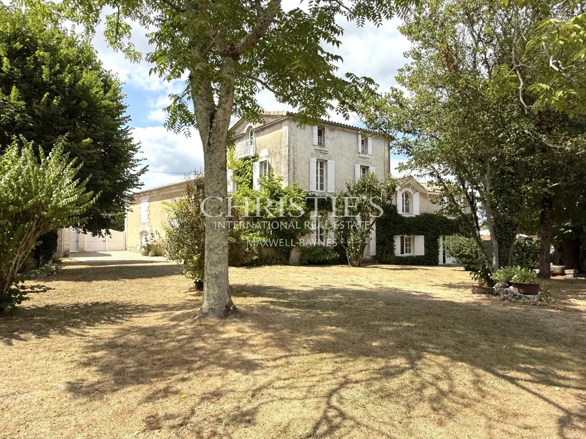 Elegant Stone Property with Guest House and Pool near Ribérac