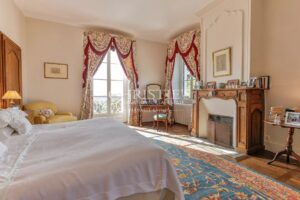 Bedroom Fireplace Wooden floor