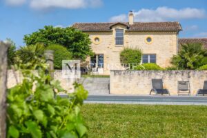 Deux maisons en pierre entièrement rénovées avec vignoble près de Saint-Emilion