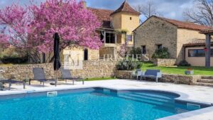 Beautiful Dordogne stone house with pool and guest house