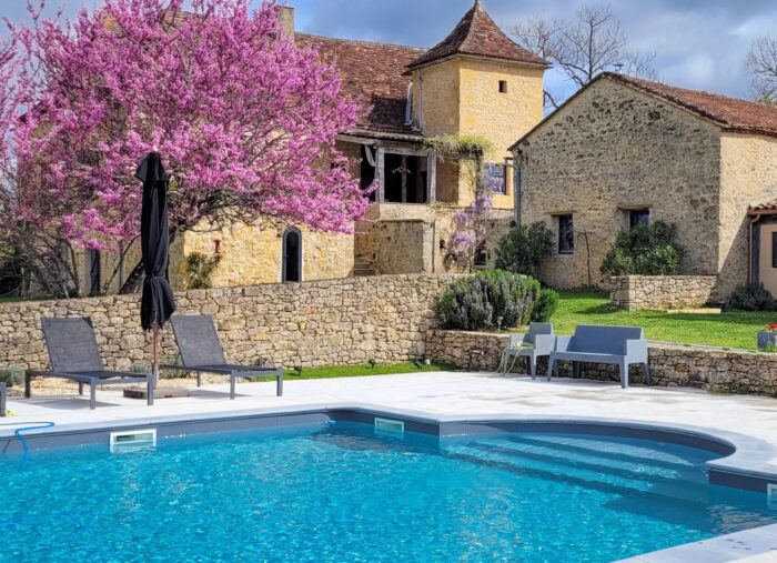 Beautiful Dordogne stone house with pool and guest house