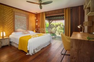 Villa haut de gamme en bois exotique avec vue mer