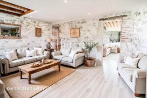 Domaine rural comprenant trois maisons, un lac pittoresque et 18 hectares de terres vallonnées.