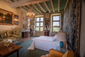 Manoir exceptionnel du XV et XVIeme avec jardins à la Française et vignoble Saumur AOC