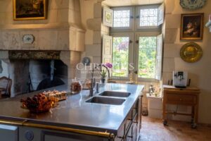 Manoir exceptionnel du XV et XVIeme avec jardins à la Française et vignoble Saumur AOC