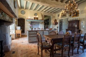 Manoir exceptionnel du XV et XVIeme avec jardins à la Française et vignoble Saumur AOC