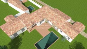 Terrain constructible de 783m2 pour une maison de 200m2 avec piscine