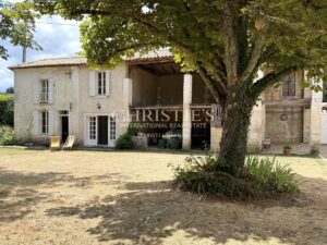 Elegant Stone Property with Guest House and Pool near Ribérac