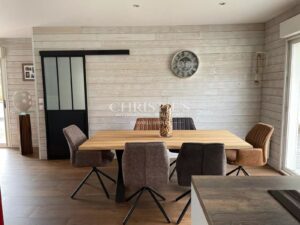 BISCARROSSE : Villa d’architecte ossature bois avec piscine et jardin