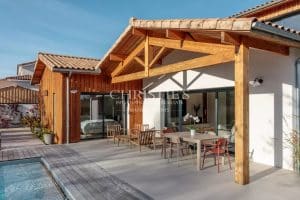 Maison contemporaine d’exception – Vue panoramique sur les vignes – Calme absolu – À moins de 10 minutes à vélo du centre-ville de léonin