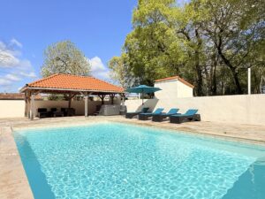 Character property with pool, outbuildings and enclosed land