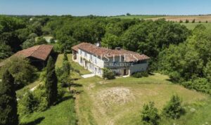 Historic chateau with sculpted pool, lakes, equestrian facilities, 158 hectares and stunning views in the Gers South West France