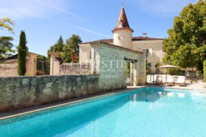 Petit Chateau featuring a Tower and Guest House with Easy-to-Maintain Gardens