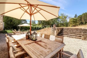 Petit Chateau featuring a Tower and Guest House with Easy-to-Maintain Gardens