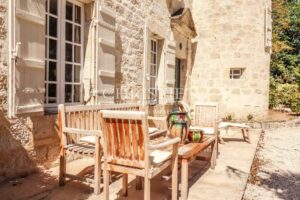 Petit Chateau featuring a Tower and Guest House with Easy-to-Maintain Gardens