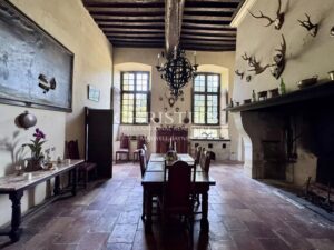 Historic 18th-century abbey with equestrian estate in pristine countryside.