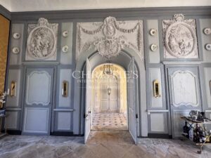 Historic 18th-century abbey with equestrian estate in pristine countryside.