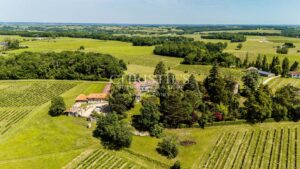 Magnificent 18th-century Girondine residence set within 5 hectares of grounds, featuring a swimming pool.