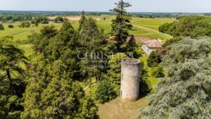 Magnificent 18th-century Girondine residence set within 5 hectares of grounds, featuring a swimming pool.