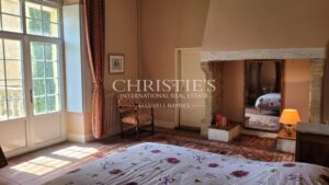 Elegant historic château in elevated position with wide ranging views of the Gers countryside
