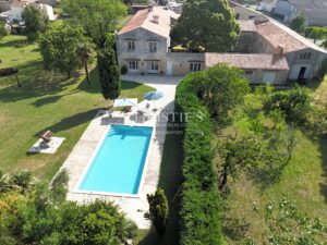 Charming Stone Manor with Pool and Wooded Garden