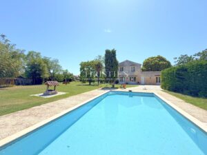 Charming Stone Manor with Pool and Wooded Garden