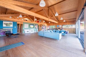 CASSY LANTON, villa bois d'architecte, vue Bassin