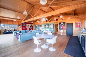 CASSY LANTON, villa bois d'architecte, vue Bassin