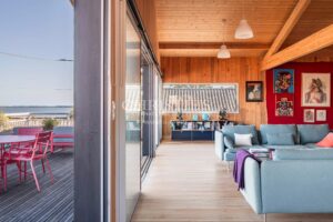 CASSY LANTON, villa bois d'architecte, vue Bassin
