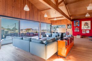 CASSY LANTON, villa bois d'architecte, vue Bassin