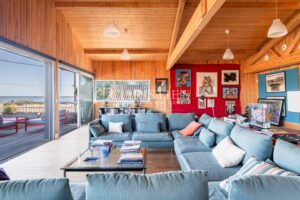CASSY LANTON, villa bois d'architecte, vue Bassin