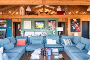 CASSY LANTON, villa bois d'architecte, vue Bassin
