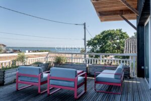 CASSY LANTON, villa bois d'architecte, vue Bassin