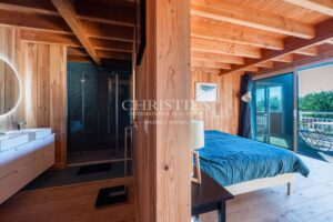 CASSY LANTON, villa bois d'architecte, vue Bassin