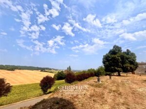 Elégant chateau du XIIIème siécle aux volumes remarquables et sa maison d'amis, vue panoramique, à 5 mn de Lectoure