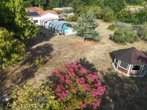 Large Property in Grézac: 370 sqm, Covered Pool, Tennis Court and Gîte Space