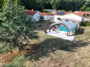 Large Property in Grézac: 370 sqm, Covered Pool, Tennis Court and Gîte Space