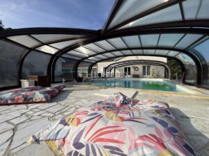Large Property in Grézac: 370 sqm, Covered Pool, Tennis Court and Gîte Space