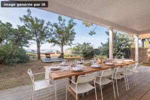 CAP FERRET PENINSULA – CLAOUEY – Charming Front-Line Villa with 5 Suites (150 sqm)
